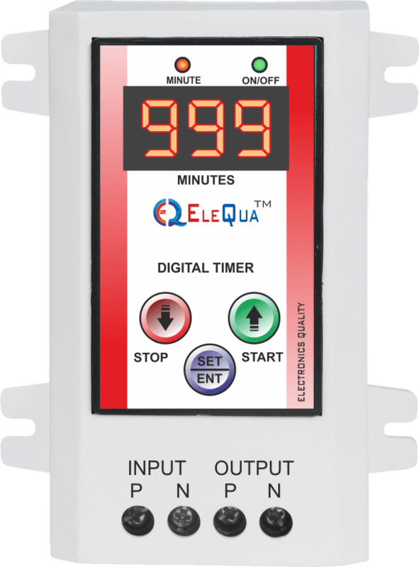 1 to 999 Minutes Timer Switch for Geyser, Heater, Oven Water Motor Pump ( up to 2 HP)