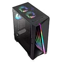 AeroCool Mirage ARGB ATX Mid Tower Case – Tempered Glass | ARGB Fans | USB 3.0