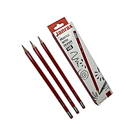 Pack of 12 Janrax HB Pencils with Erasers
