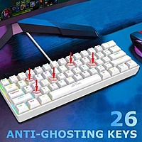 Ant Esports MK1300 V2 Mini Mechanical Gaming Keyboard – Brown Switches | RGB Backlighting