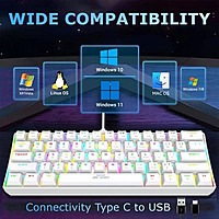 Ant Esports MK1300 V2 Mini Mechanical Gaming Keyboard – Brown Switches | RGB Backlighting