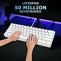 Ant Esports MK1300 V2 Mini Mechanical Gaming Keyboard – Brown Switches | RGB Backlighting