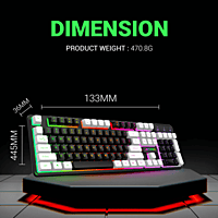 Ant Esports MK1400 Gaming Keyboard – USB Wired | Membrane Keys | LED Backlighting