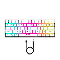 Ant Esports MK1500 Mini Wireless Gaming Keyboard – RGB Backlit | White | Bluetooth