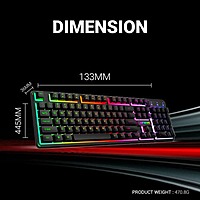 Ant Esports KM1600 Gaming Keyboard and Mouse Combo – RGB Backlighting | USB | 1 Year Warranty