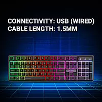 Ant Esports KM1600 Gaming Keyboard and Mouse Combo – RGB Backlighting | USB | 1 Year Warranty