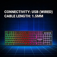 Ant Esports KM1600 Gaming Keyboard & Mouse Combo – RGB Backlit  USB  Optical Mouse