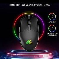 Ant Esports KM1600 Gaming Keyboard & Mouse Combo – RGB Backlit  USB  Optical Mouse