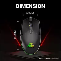 Ant Esports KM1600 Gaming Keyboard and Mouse Combo – RGB Backlighting | USB | 1 Year Warranty