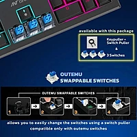 Ant Esports MK1850 Gaming Keyboard – Blue Switches | LED Backlighting | 1 Year Warranty