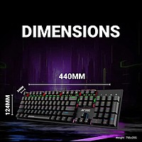 Ant Esports MK3200 V2 Mechanical Gaming Keyboard – Blue Switches | RGB Backlighting