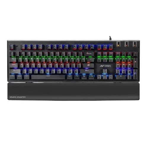 Ant Esports MK3500 Mechanical Gaming Keyboard – Red Switches | RGB | Wrist Rest