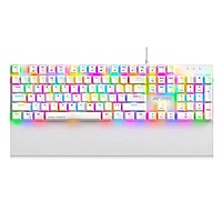Ant Esports MK4100 RGB White Keyboard – Brown Switches | RGB Backlighting | 1 Year Warranty