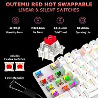 Ant Esports MK4100 RGB Mechanical Gaming Keyboard – Red Switches | USB | 1 Year Warranty