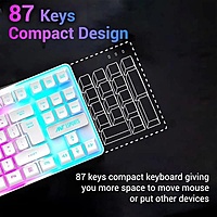 Ant Esports MK720 Pro V2 TKL White – RGB Wireless Gaming Keyboard | 1 Year Warranty
