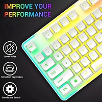 Ant Esports MK720 Pro V2 TKL White – RGB Wireless Gaming Keyboard | 1 Year Warranty