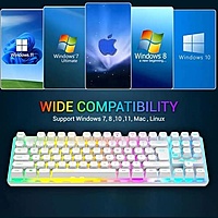 Ant Esports MK720 Pro V2 TKL White – RGB Wireless Gaming Keyboard | 1 Year Warranty
