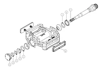 MKS RMX PEDAL-SILVER