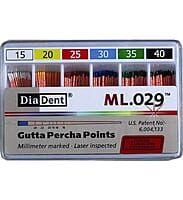 DiaDent Gutta Percha Points 2% – ISO Standard Root Canal Points
