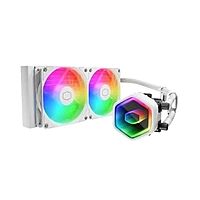 Cooler Master MasterLiquid 240 Core II ARGB (White) – 240mm AIO Liquid CPU Cooler