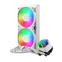 Cooler Master MasterLiquid 240 Core II ARGB (White) – 240mm AIO Liquid CPU Cooler