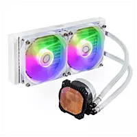 Cooler Master MasterLiquid 240L Core ARGB White – 240mm AIO Liquid CPU Cooler
