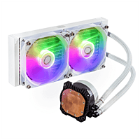 Cooler Master MasterLiquid 240L Core ARGB White – 240mm AIO Liquid CPU Cooler