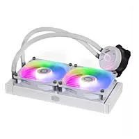 Cooler Master MasterLiquid 240L Core ARGB White – 240mm AIO Liquid CPU Cooler