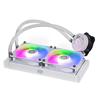 Cooler Master MasterLiquid 240L Core ARGB White – 240mm AIO Liquid CPU Cooler