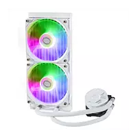 Cooler Master MasterLiquid 240L Core ARGB White – 240mm AIO Liquid CPU Cooler