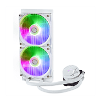 Cooler Master MasterLiquid 240L Core ARGB White – 240mm AIO Liquid CPU Cooler