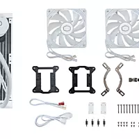 Cooler Master MasterLiquid 240L Core ARGB White – 240mm AIO Liquid CPU Cooler