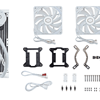 Cooler Master MasterLiquid 240L Core ARGB White – 240mm AIO Liquid CPU Cooler