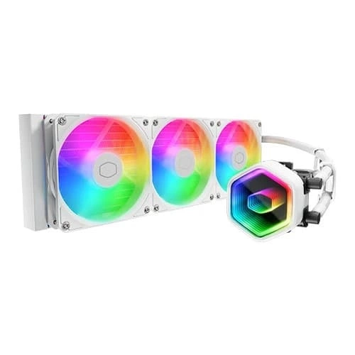 Cooler Master MasterLiquid 360 Core II ARGB CPU Liquid Cooler – 360mm | White