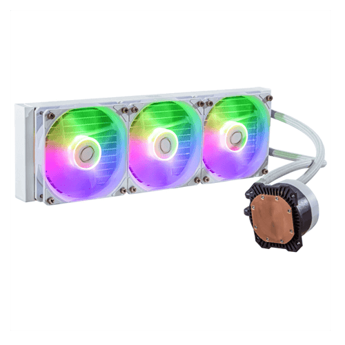 Cooler Master MasterLiquid 360L Core ARGB White – 360mm AIO Liquid CPU Cooler
