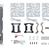 Cooler Master MasterLiquid 360L Core ARGB White – 360mm AIO Liquid CPU Cooler
