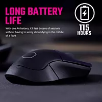 Cooler Master MM311 Wireless Gaming Mouse – 10,000 DPI | 6 Buttons | Ultra-Light | Black