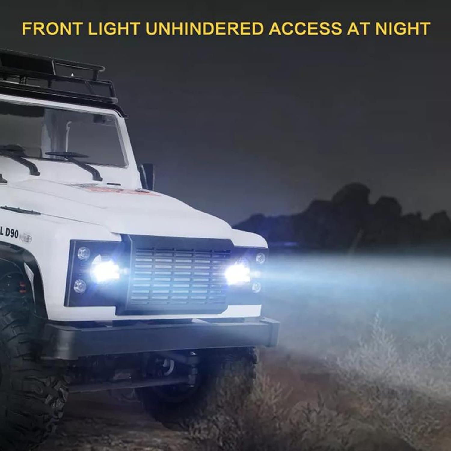 MN99 Licensed Land Rover Defender 1:12 Scale 4WD RC Rock Crawler | Off-Road Remote Control Truck - White