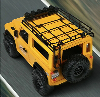 MN98 1:12 Scale 4WD RC – Land Rover Defender Camel Trophy Edition | 2.4GHz RTR Off-Road Remote Control Car - Yellow