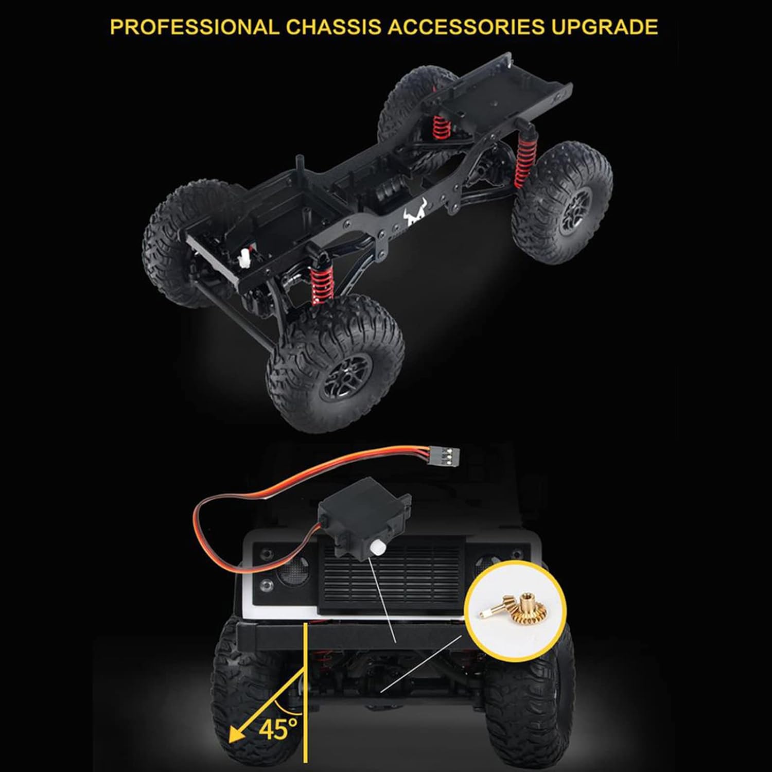 MN99 Licensed Land Rover Defender 1:12 Scale 4WD RC Rock Crawler | Off-Road Remote Control Truck - White