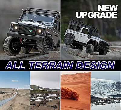 MN99S 1:12 Scale 4WD RC Rock Crawler – Land Rover Off-Road SUV | 2.4GHz RTR Remote Control Car