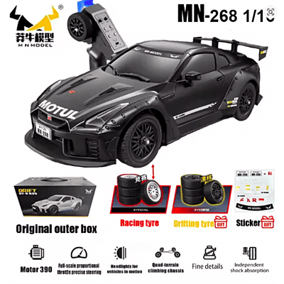 MN268 1:16 Scale RWD Drift RC Car – GTR Style | 2.4GHz RTR High-Speed Remote Control Car 