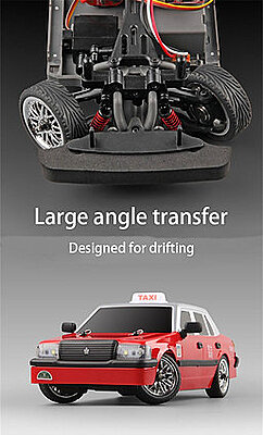MN38 1:16 Scale RWD Drift RC Car – Taxi Style | 2.4GHz RTR High-Speed Remote Control Car