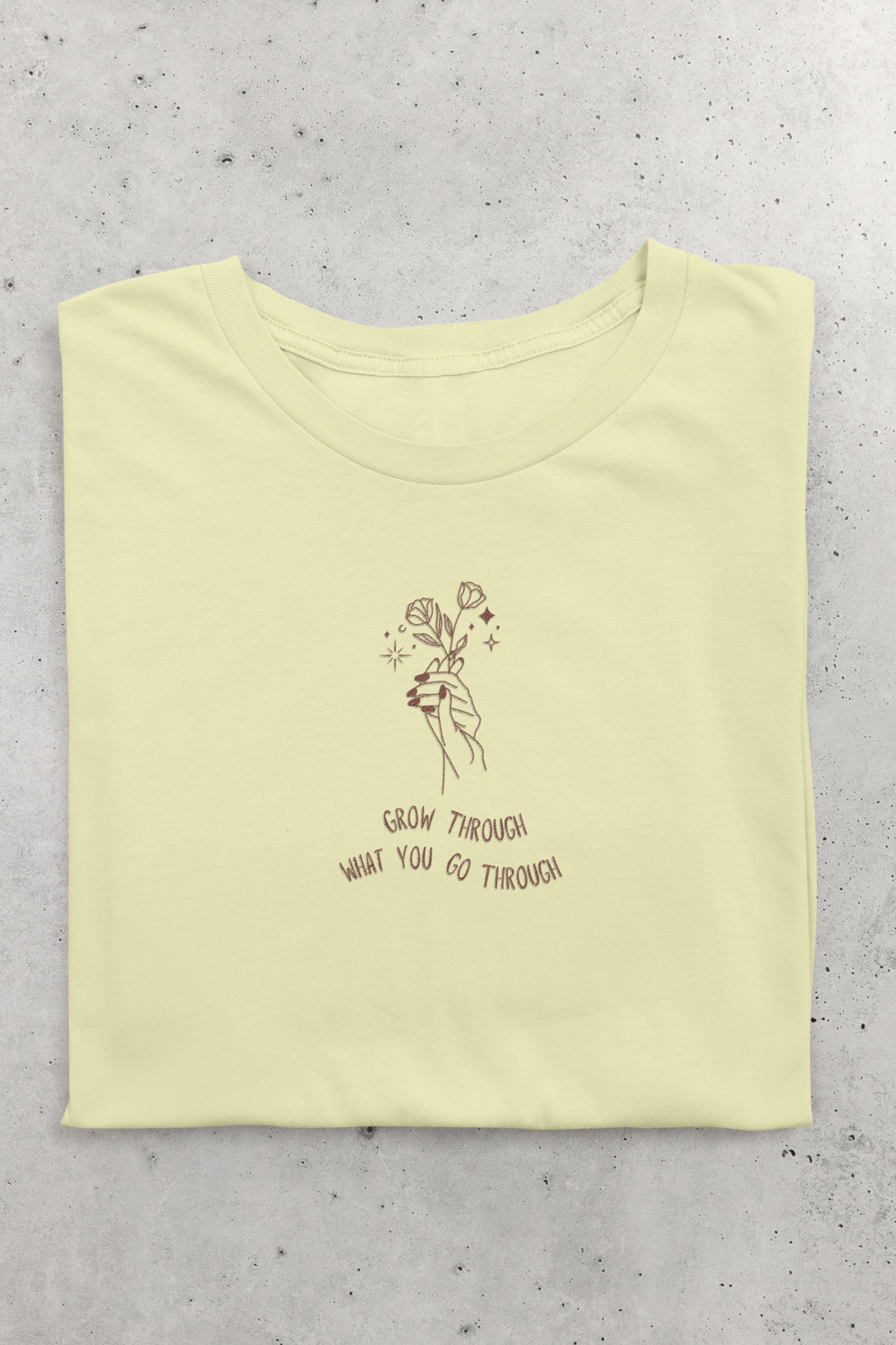 Grow Through What You Go Through – Women's Inspirational T-Shirt