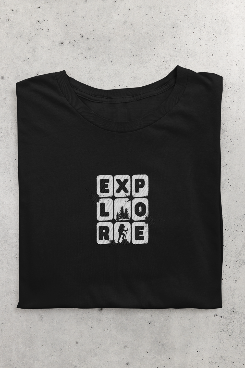 Mparel "EXPLORE" Printed Unisex T-Shirt – Black