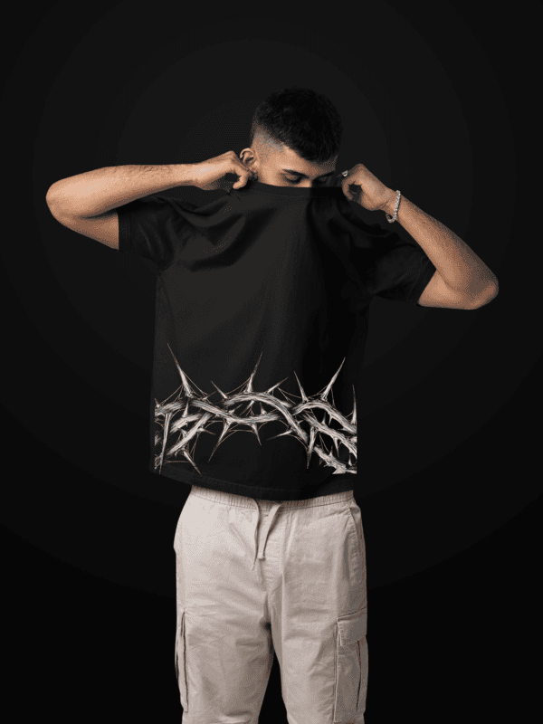 Barbed Soul Black Oversized Tee