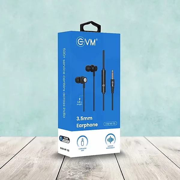 EARPHONE EVM 3.5MM HF-03 BLACK EARPHONE EVM 3.5MM HF-03 BLACK