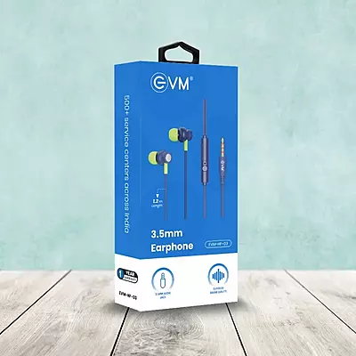 EARPHONE EVM 3.5MM HF-03 BLUE