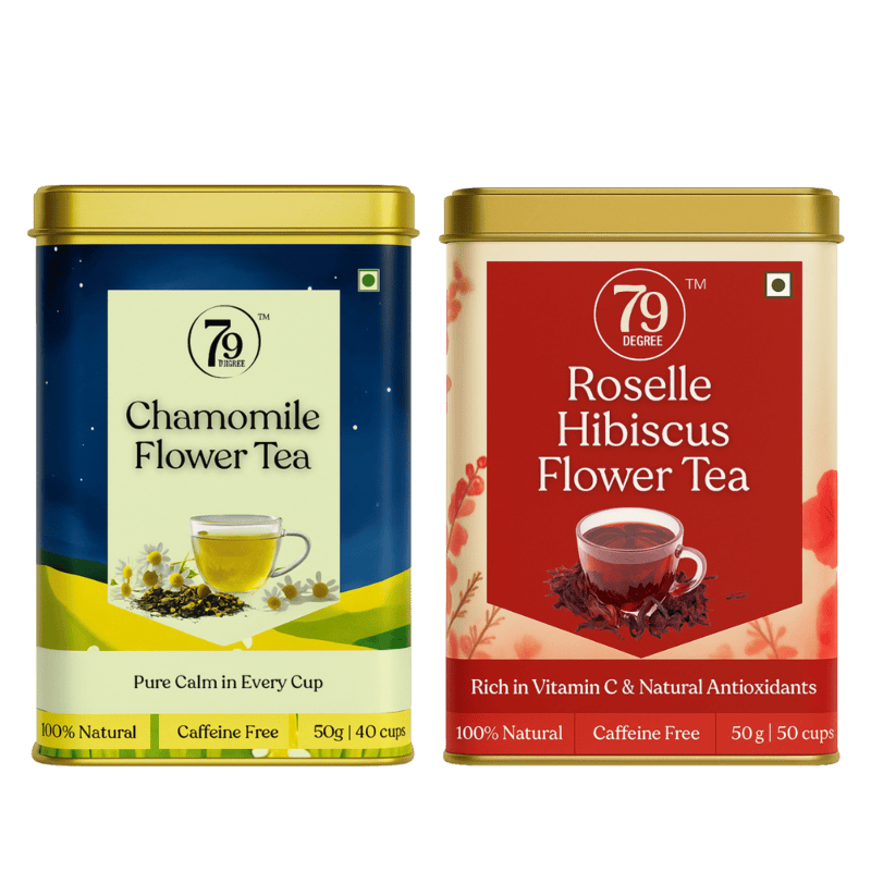 Chamomile and Roselle Hibiscus Tea Tin Combo