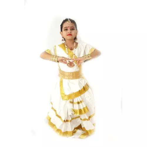 Mohiniyattam Dance Fancy Dress Costume For Girls